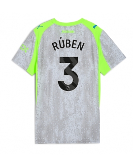 Manchester City Ruben Dias #3 Maglia Gara Terza Repliche 2025-26 Donna Maniche Corte